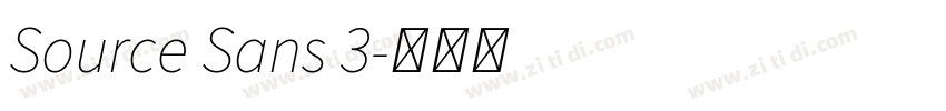 Source Sans 3字体转换